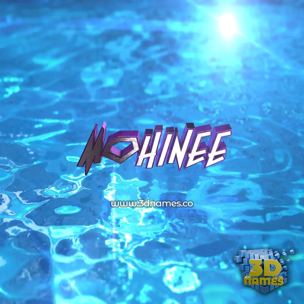 mohinee in Water 2015 style - 3D name wallpaper