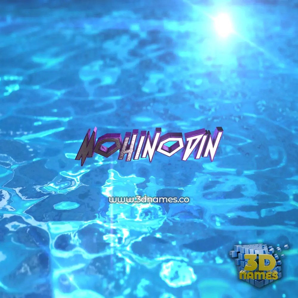 mohinodin in Water 2015 style - 3D name wallpaper
