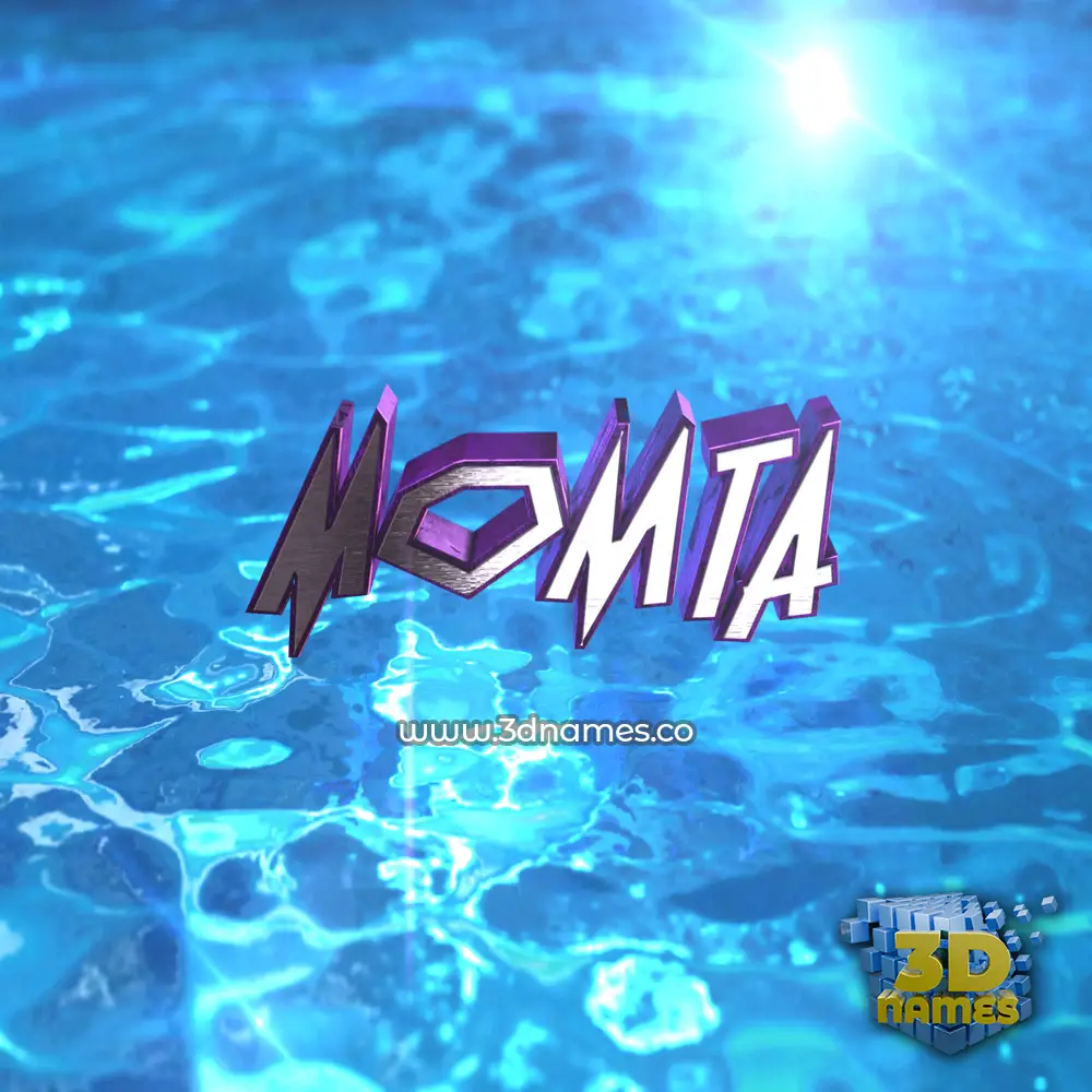 momta in Water 2015 style - 3D name wallpaper