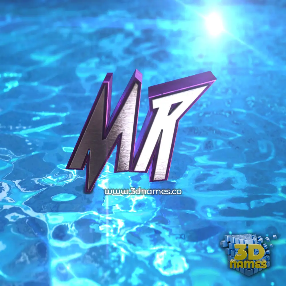 mr in Water 2015 style - 3D name wallpaper