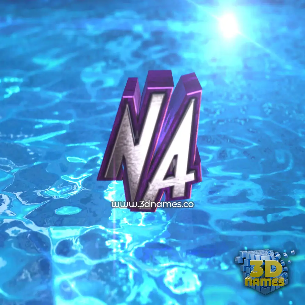 na in Water 2015 style - 3D name wallpaper
