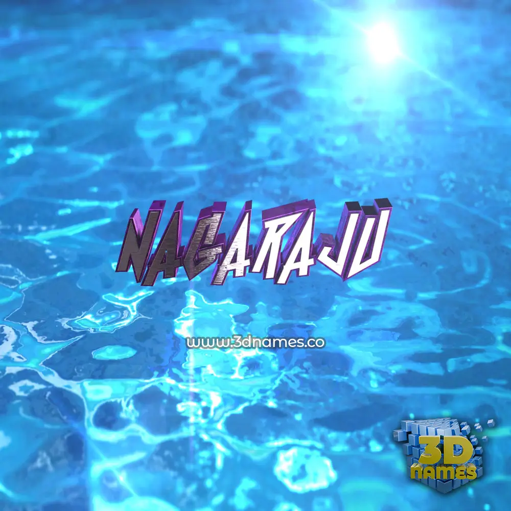 nagaraju in Water 2015 style - 3D name wallpaper