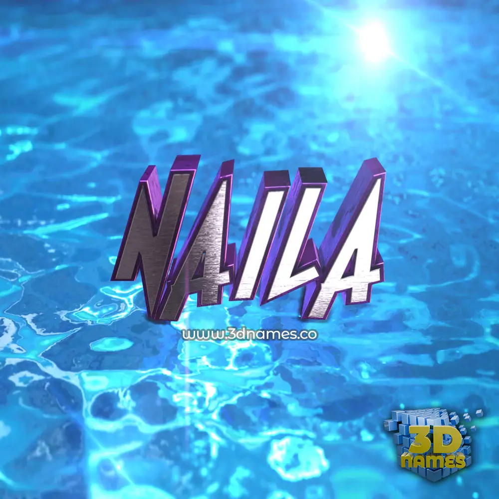 naila in Water 2015 style - 3D name wallpaper