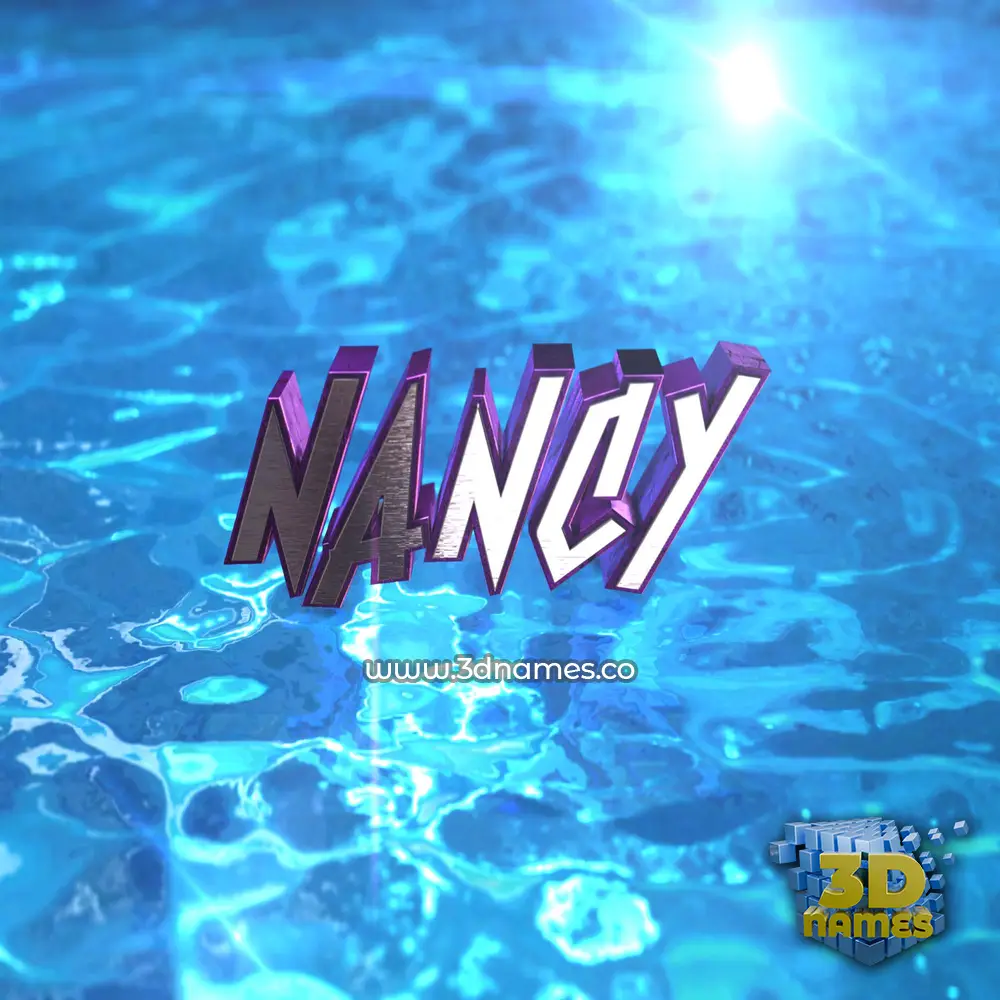 nancy in Water 2015 style - 3D name wallpaper