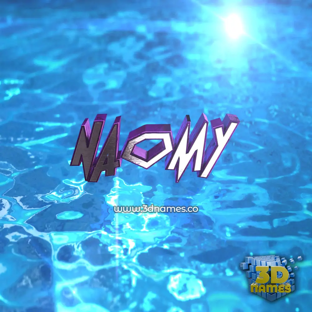 naomy in Water 2015 style - 3D name wallpaper