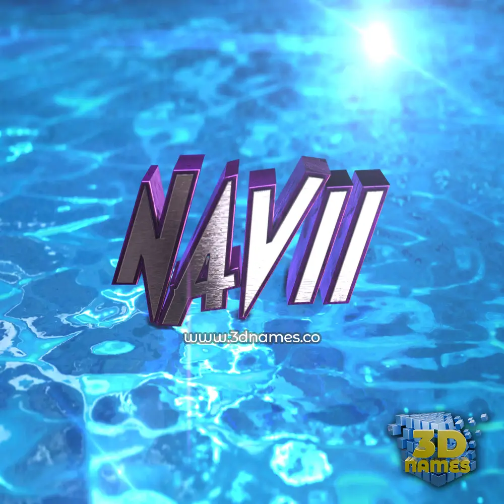 navii in Water 2015 style - 3D name wallpaper