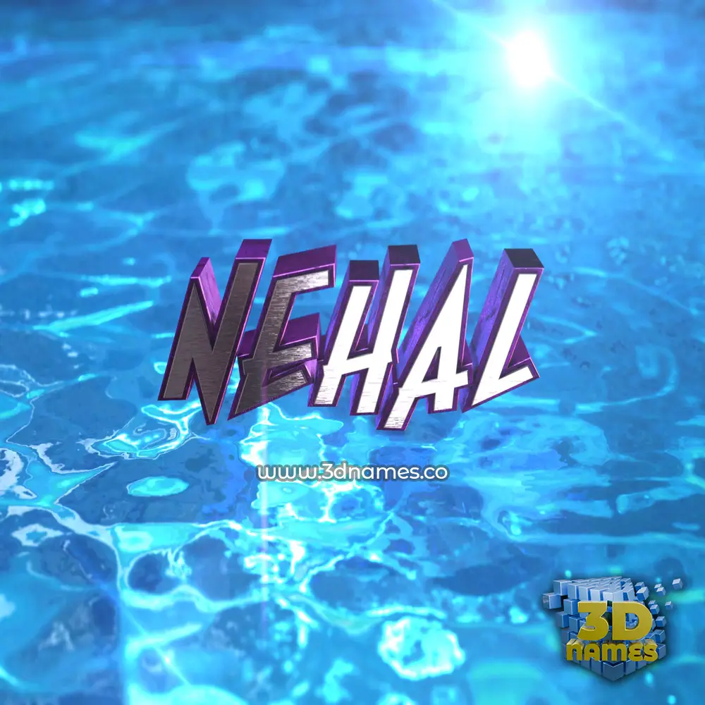 nehal in Water 2015 style - 3D name wallpaper
