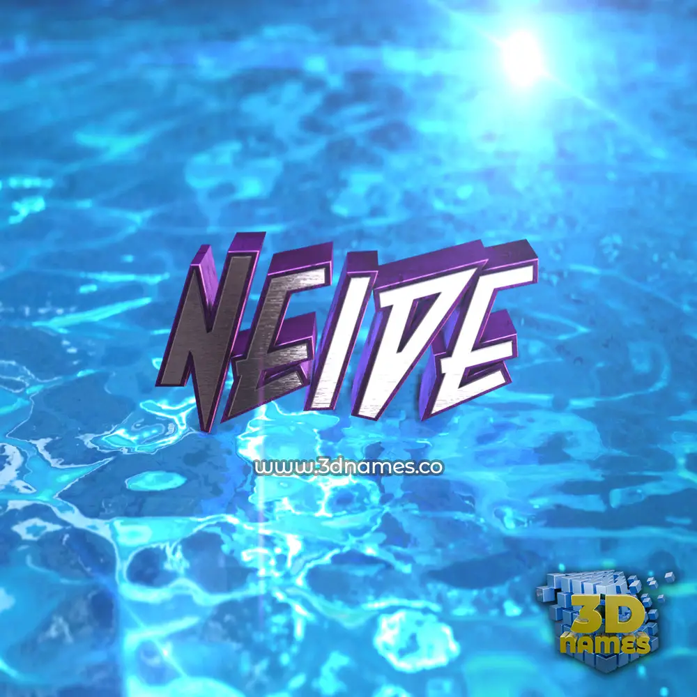 neide in Water 2015 style - 3D name wallpaper