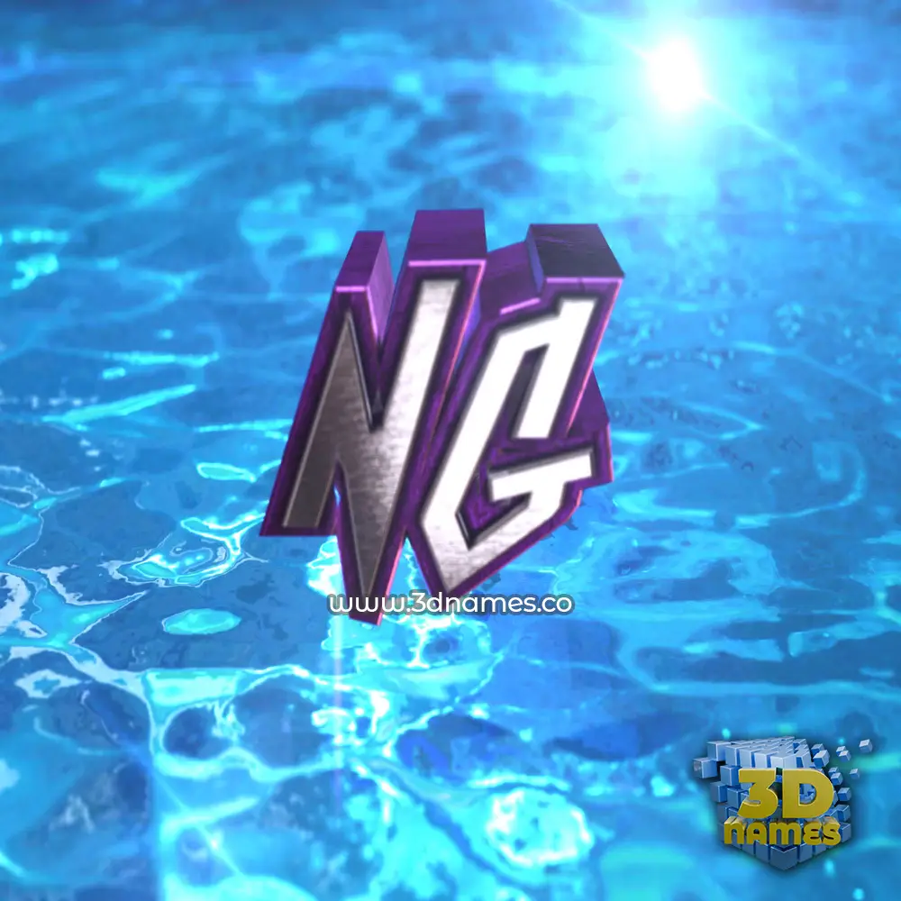 ng in Water 2015 style - 3D name wallpaper