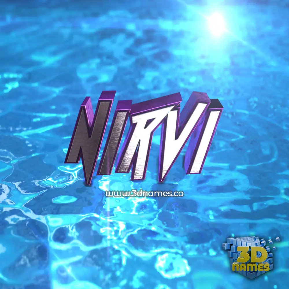 nirvi in Water 2015 style - 3D name wallpaper
