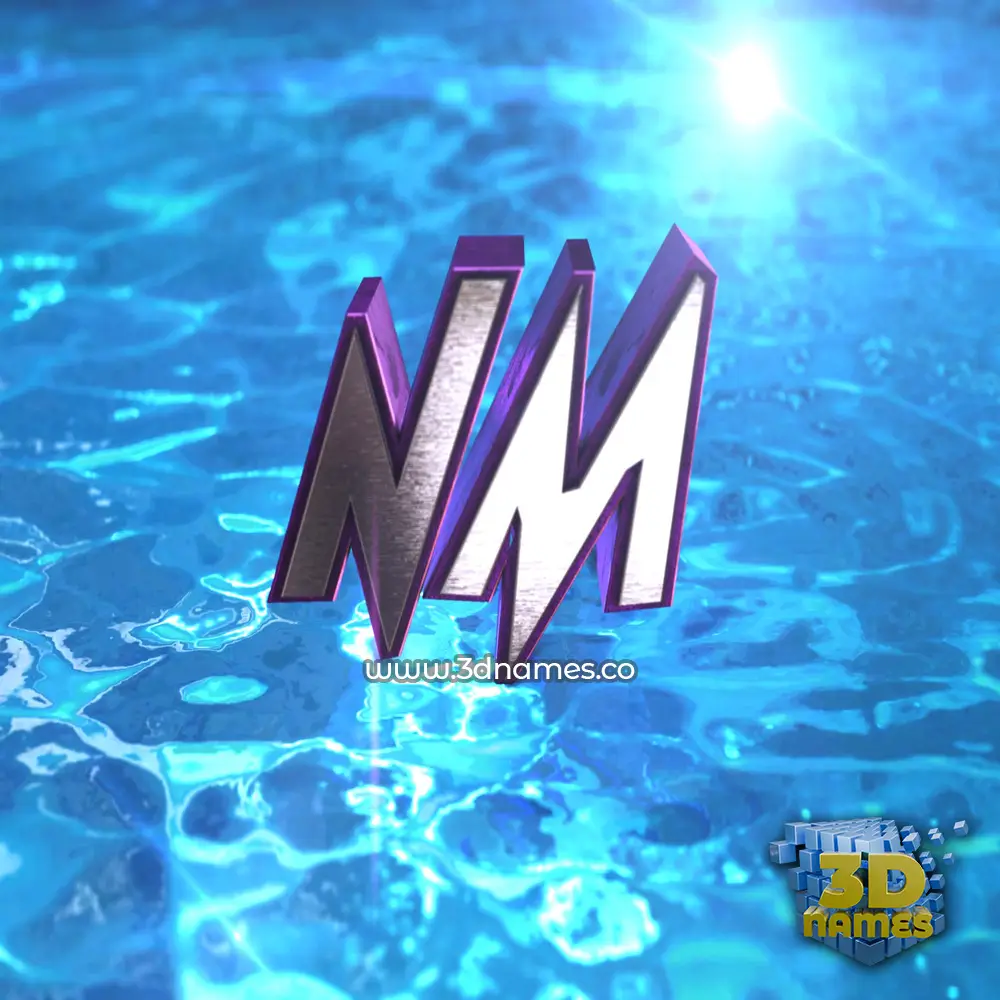 nm in Water 2015 style - 3D name wallpaper