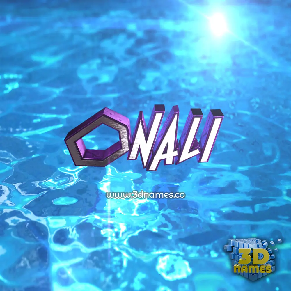 onali in Water 2015 style - 3D name wallpaper