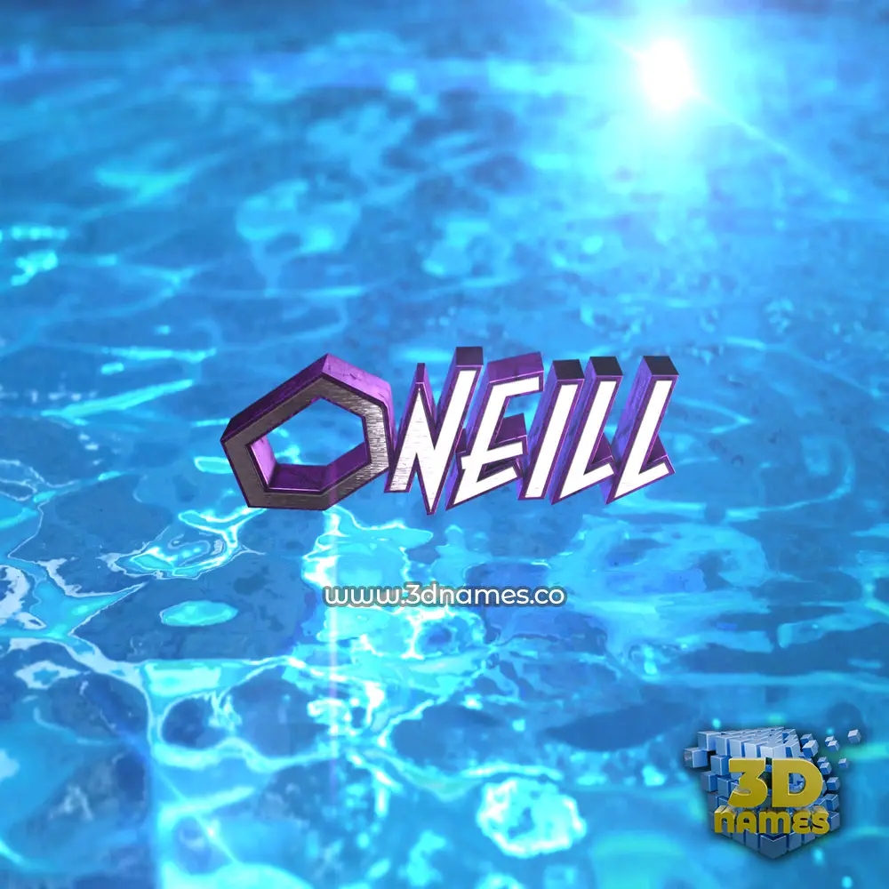 oneill in Water 2015 style - 3D name wallpaper