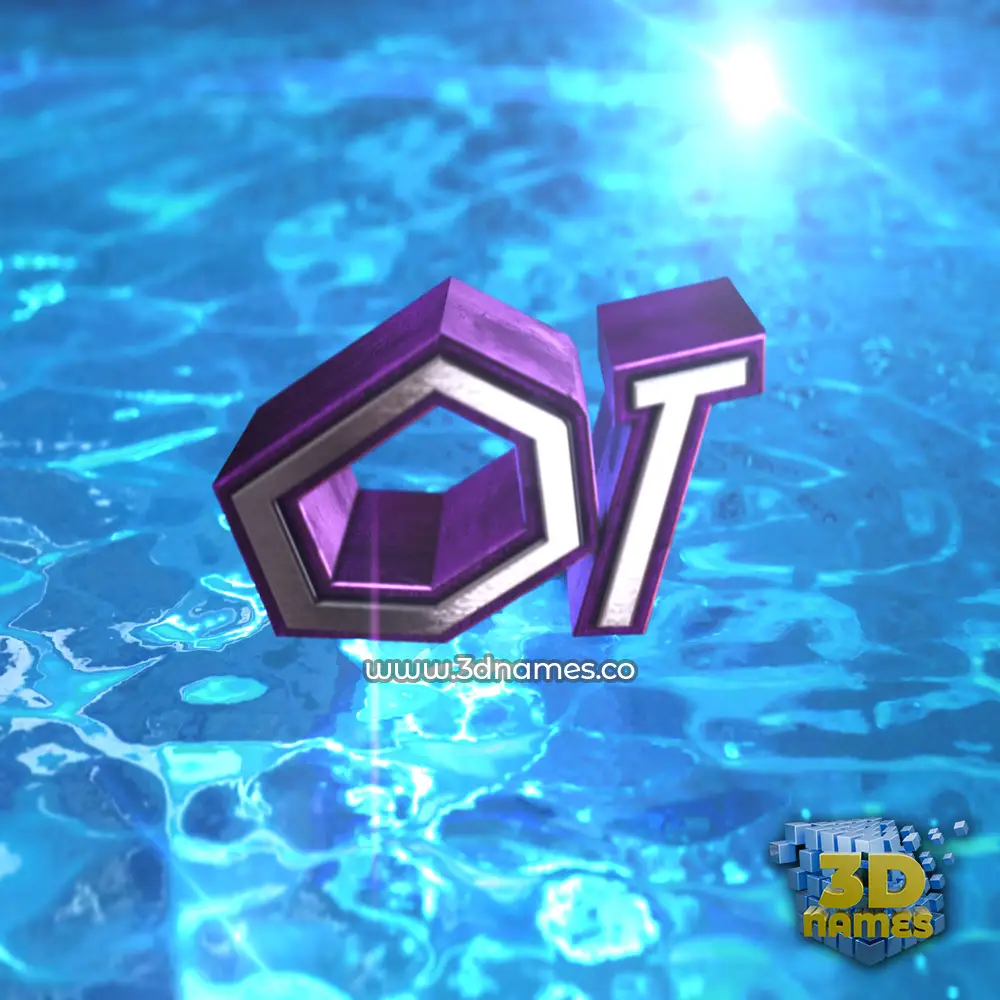 ot in Water 2015 style - 3D name wallpaper