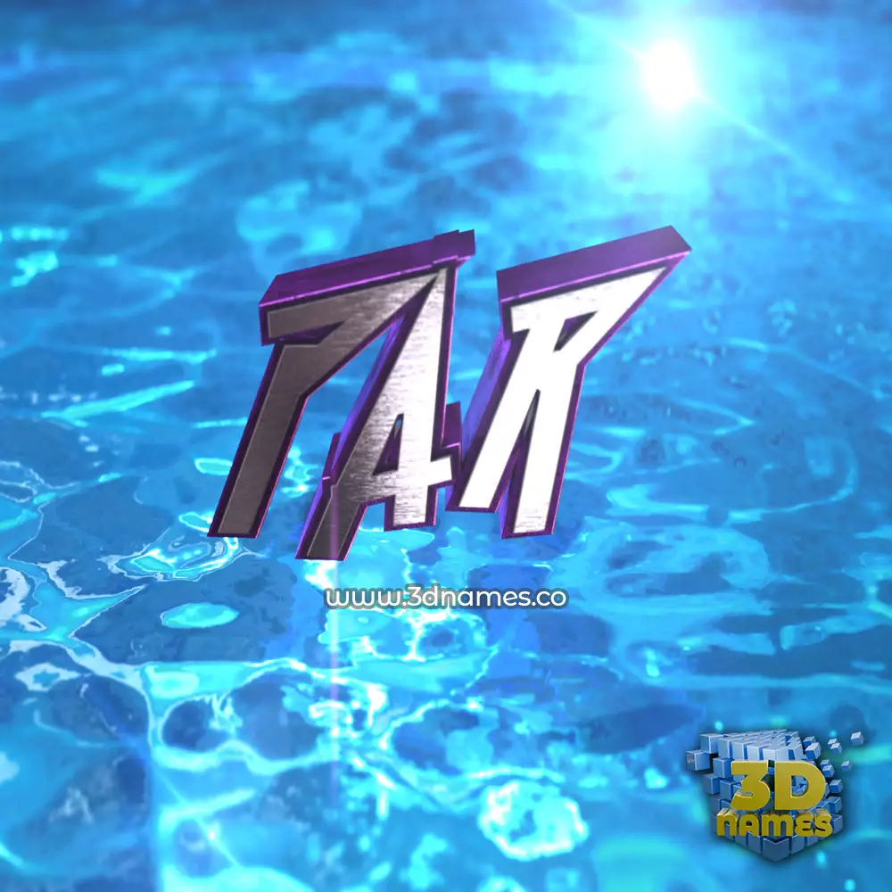 par in Water 2015 style - 3D name wallpaper