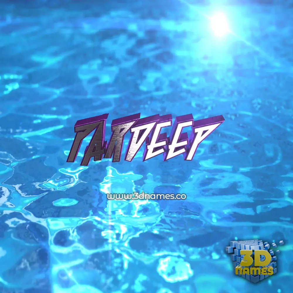 pardeep in Water 2015 style - 3D name wallpaper