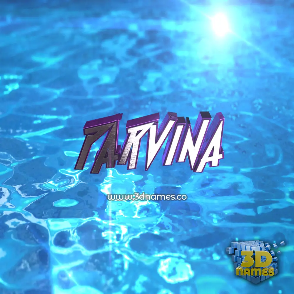parvina in Water 2015 style - 3D name wallpaper