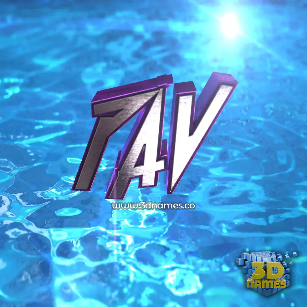 pav in Water 2015 style - 3D name wallpaper