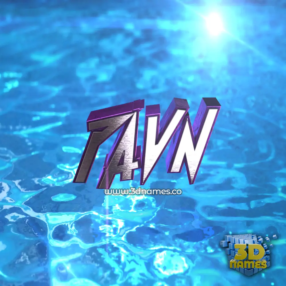 pavn in Water 2015 style - 3D name wallpaper