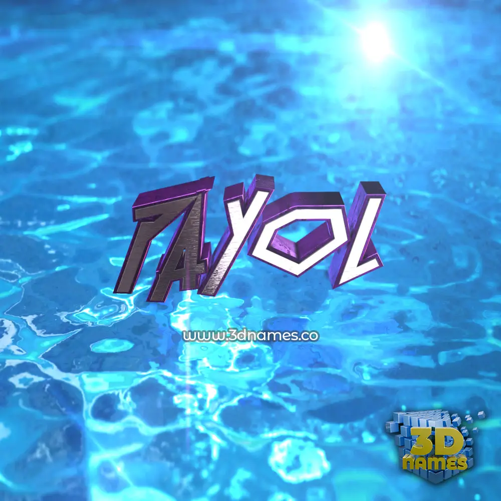 payol in Water 2015 style - 3D name wallpaper