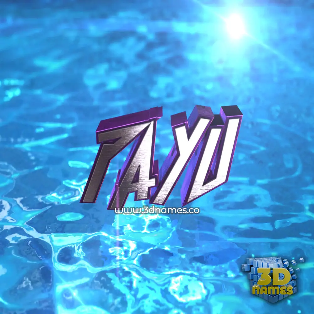 payu in Water 2015 style - 3D name wallpaper