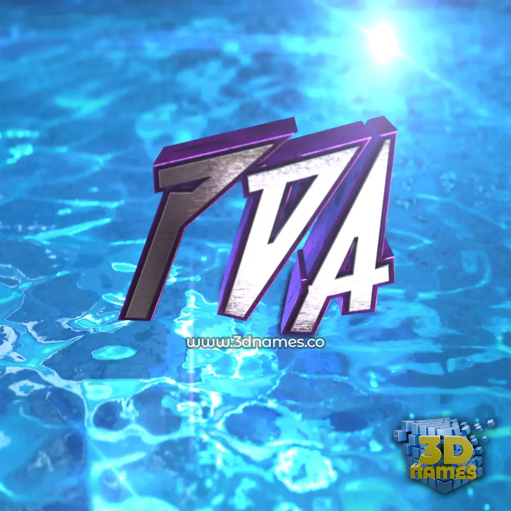 pda in Water 2015 style - 3D name wallpaper