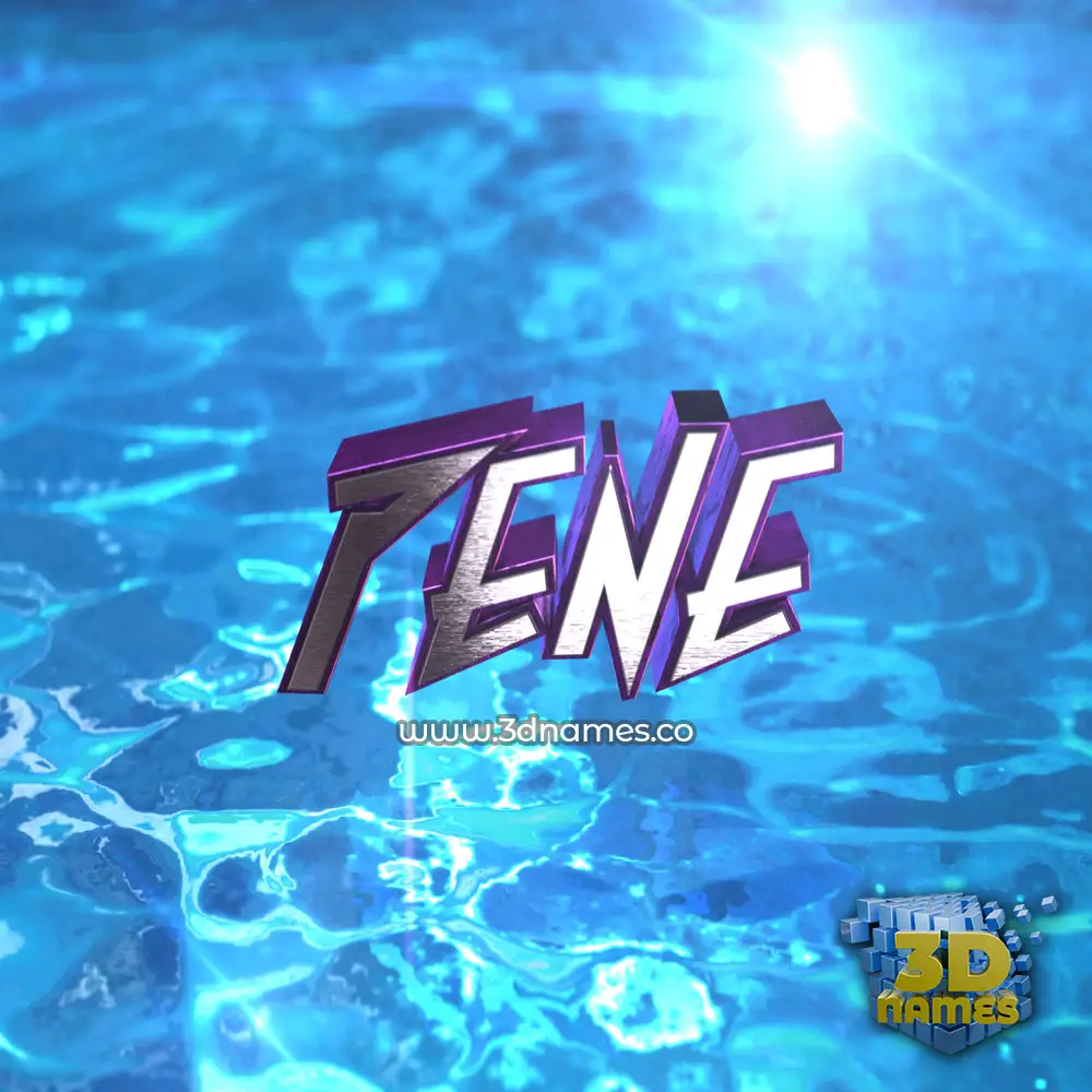pene in Water 2015 style - 3D name wallpaper