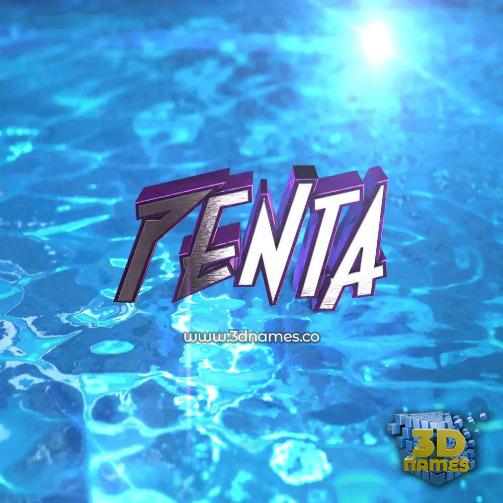 penta in Water 2015 style - 3D name wallpaper