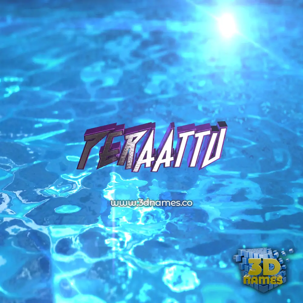 peraattu in Water 2015 style - 3D name wallpaper