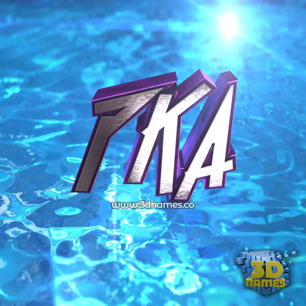 pka in Water 2015 style - 3D name wallpaper