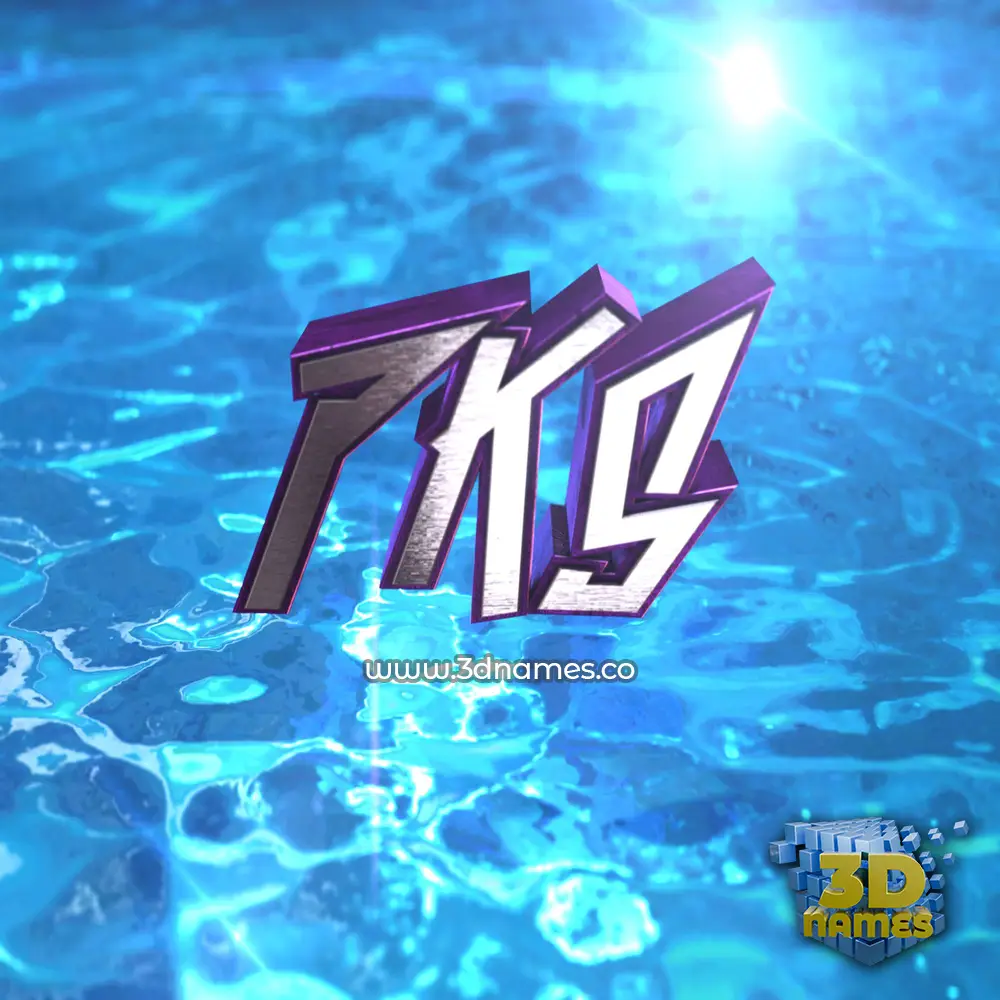 pks in Water 2015 style - 3D name wallpaper