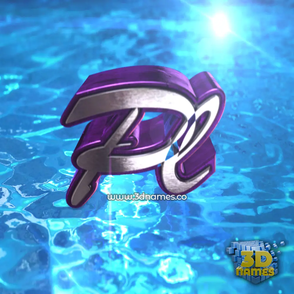 pl in Water 2015 style - 3D name wallpaper