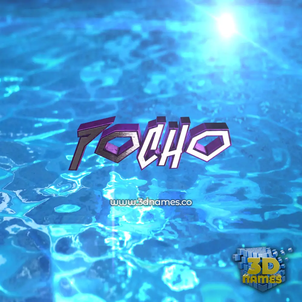 pocho in Water 2015 style - 3D name wallpaper