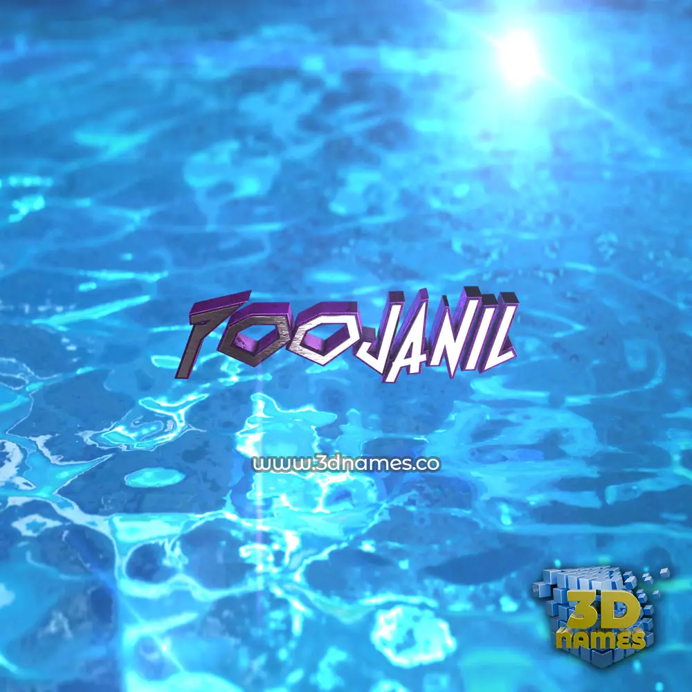 poojanil in Water 2015 style - 3D name wallpaper