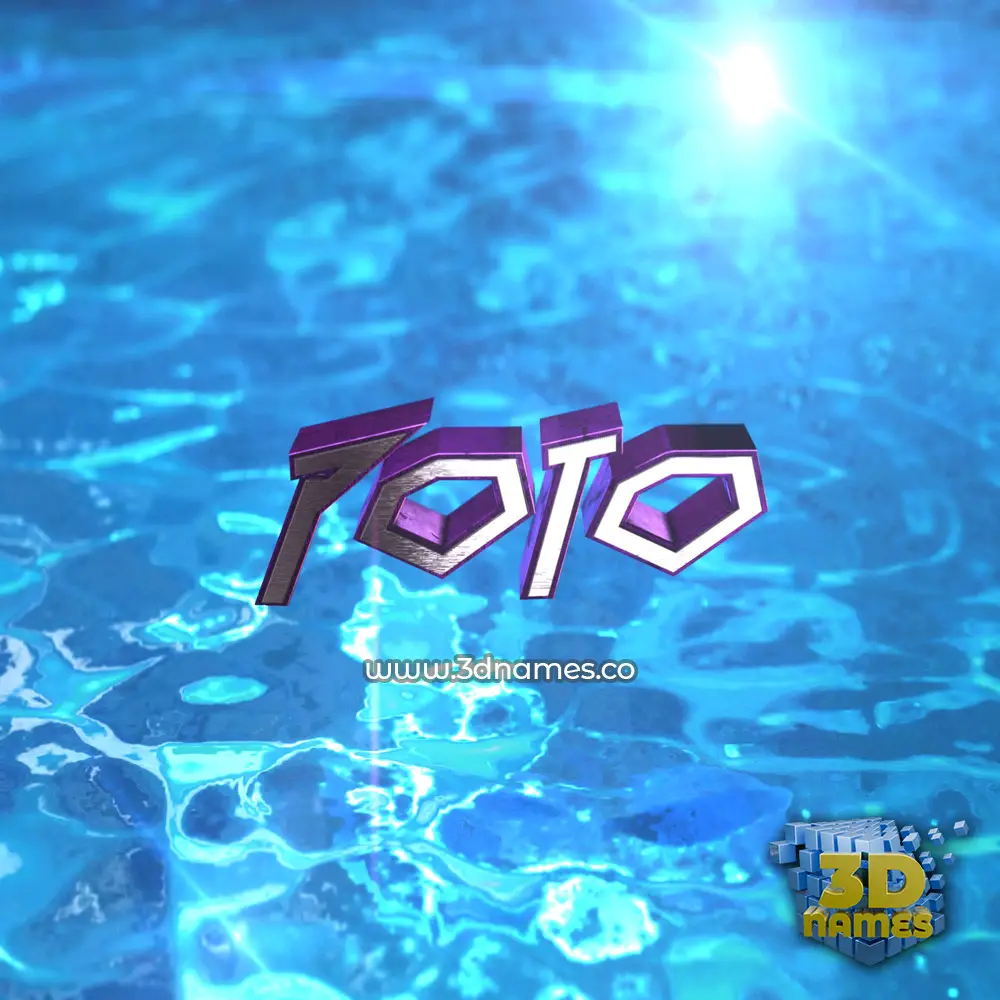 poto in Water 2015 style - 3D name wallpaper