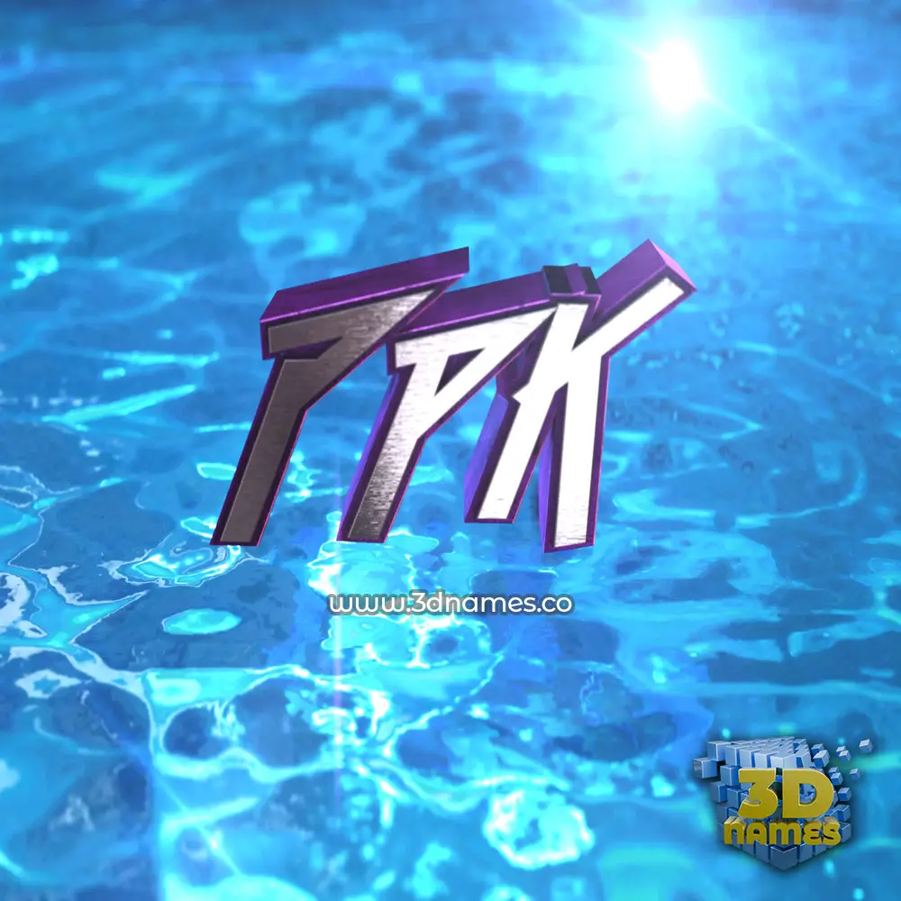 ppk in Water 2015 style - 3D name wallpaper