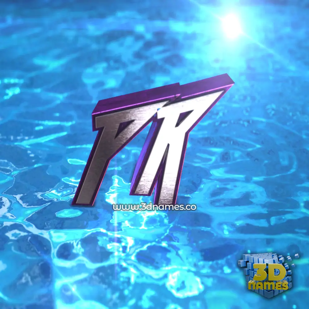 pr in Water 2015 style - 3D name wallpaper