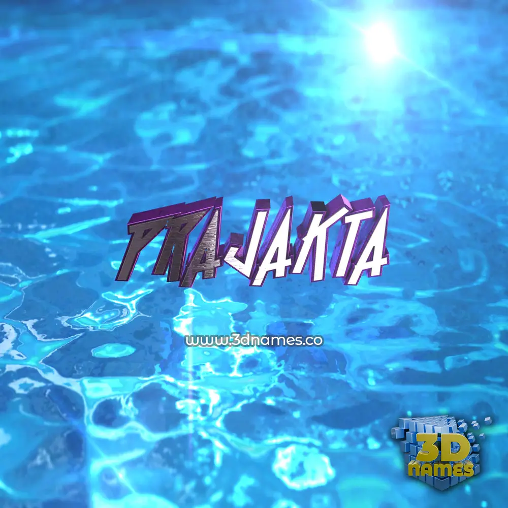 prajakta in Water 2015 style - 3D name wallpaper
