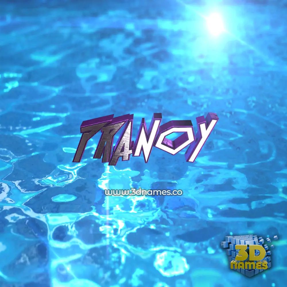 pranoy in Water 2015 style - 3D name wallpaper