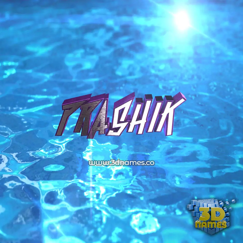 prashik in Water 2015 style - 3D name wallpaper