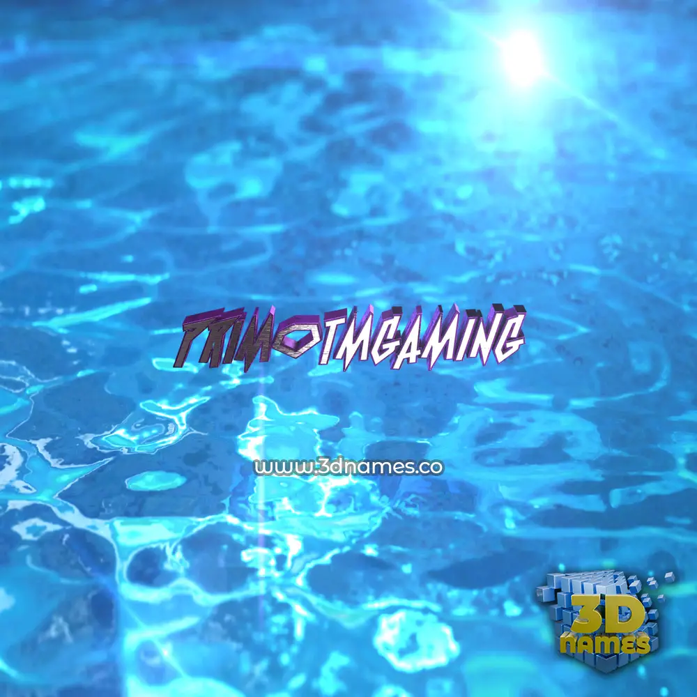 primotmgaming in Water 2015 style - 3D name wallpaper