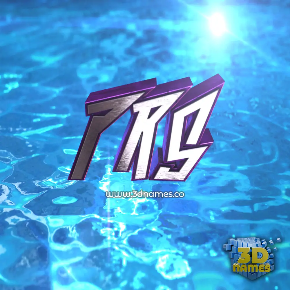 prs in Water 2015 style - 3D name wallpaper