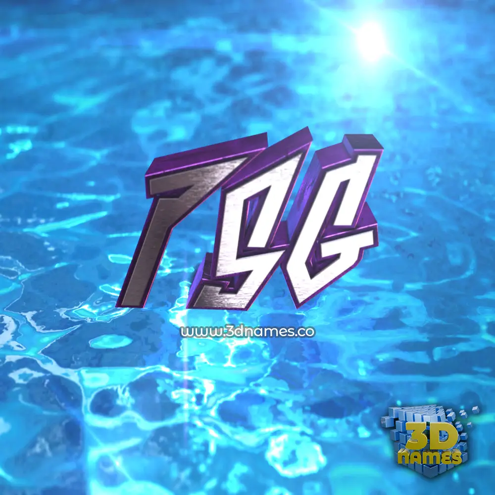 psg in Water 2015 style - 3D name wallpaper