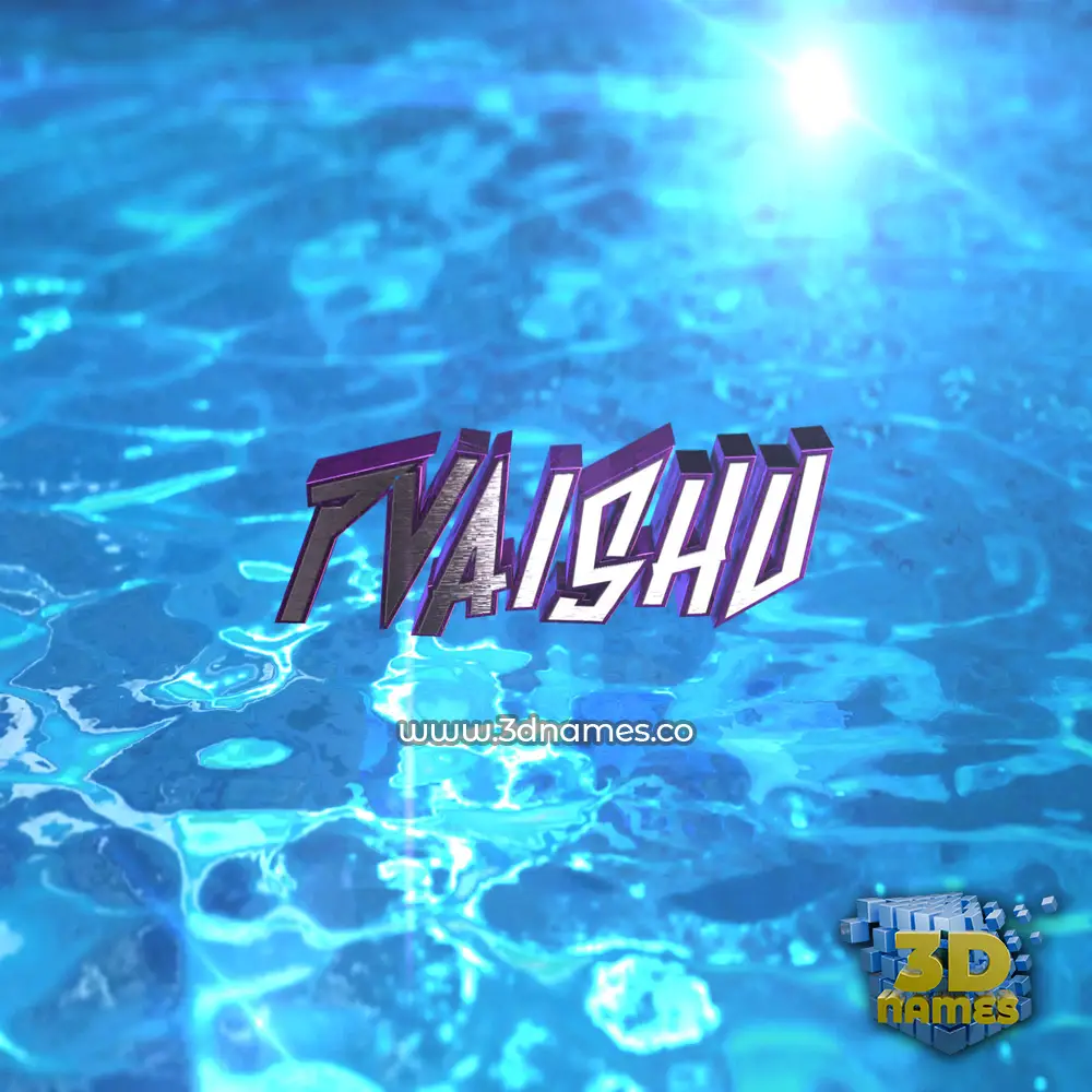 pvaishu in Water 2015 style - 3D name wallpaper