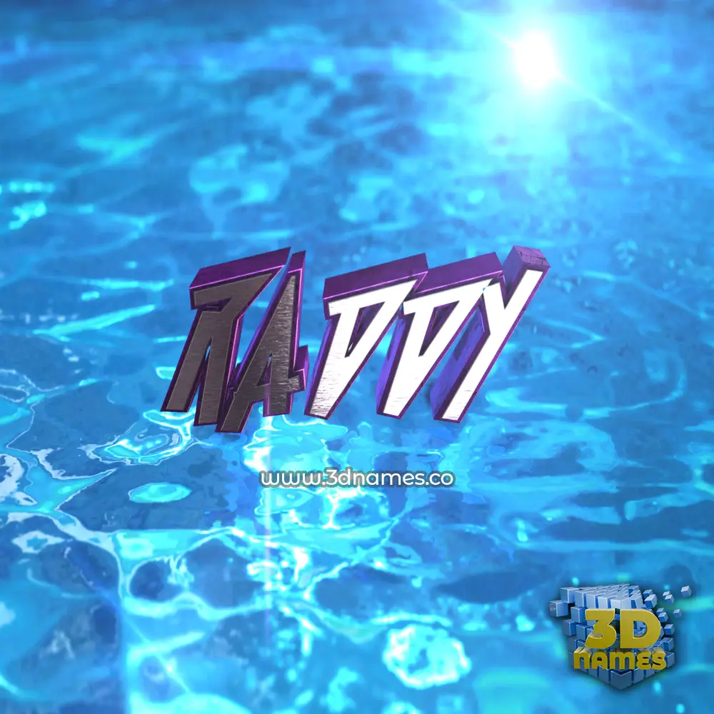 raddy in Water 2015 style - 3D name wallpaper