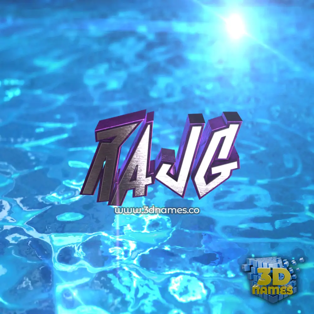 rajg in Water 2015 style - 3D name wallpaper