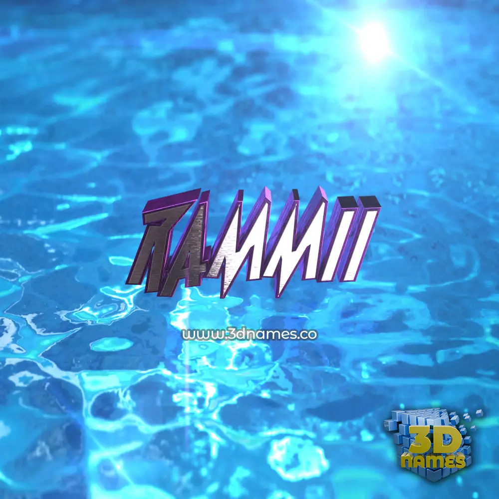 rammii in Water 2015 style - 3D name wallpaper