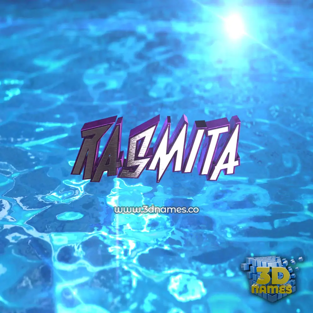 rasmita in Water 2015 style - 3D name wallpaper
