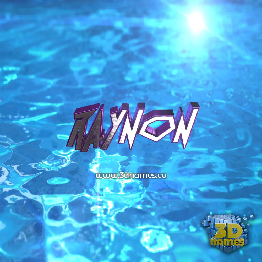 raynon in Water 2015 style - 3D name wallpaper