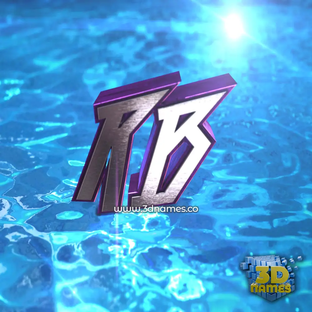 rb in Water 2015 style - 3D name wallpaper